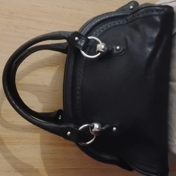 Celine Black Leather Silver Hardware Handbag Lk New - Picture 7 of 14